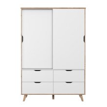 Drehtürenschrank >Vancouver< in Plankeneiche - 139,4x201,5x52,7cm (BxHxT)