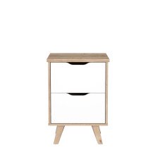 Nachtkommode >Vancouver< in Plankeneiche - 45x63,9x42cm (BxHxT)