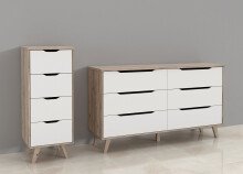 Kommode >Vancouver< in Plankeneiche - 154,7x86,3x42cm (BxHxT)