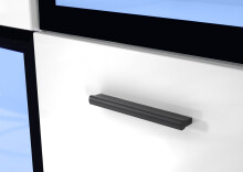 Wohnwand >Fort Dogde< in Weiß - 272x205x40cm (BxHxT)