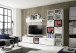 Wohnwand >Fort Dogde< in Weiß - 272x205x40cm (BxHxT)