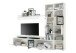 Wohnwand >Fort Dogde< in Weiß - 272x205x40cm (BxHxT)