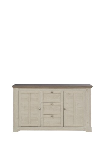 Sideboard >Indianapolis< in Schneeeiche - 160x92,5x44,3cm (BxHxT)