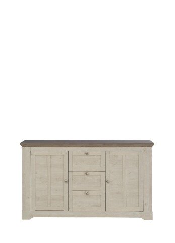 Sideboard >Indianapolis< in Schneeeiche - 160x92,5x44,3cm (BxHxT)