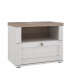 Nachtkommode >Indianapolis< in Schneeeiche - 55,4x45x34,4cm (BxHxT)