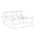 Bett >Indianapolis< in Schneeeiche - 193x95,2x210,4cm (BxHxT)