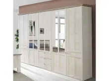 Kleiderschrank >Indianapolis< in Schneeeiche -...