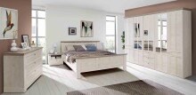 Kleiderschrank >Indianapolis< in Schneeeiche - 254,4x216,6x62,1cm (BxHxT)