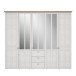 Kleiderschrank >Indianapolis< in Schneeeiche - 254,4x216,6x62,1cm (BxHxT)