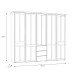 Kleiderschrank >Indianapolis< in Schneeeiche - 254,4x216,6x62,1cm (BxHxT)