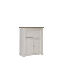 Highboard >Indianapolis< in Schneeeiche - 115,3x136,1x44,3cm (BxHxT)
