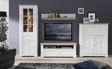 Highboard >Indianapolis< in Schneeeiche - 115,3x136,1x44,3cm (BxHxT)