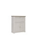 Highboard >Indianapolis< in Schneeeiche - 115,3x136,1x44,3cm (BxHxT)