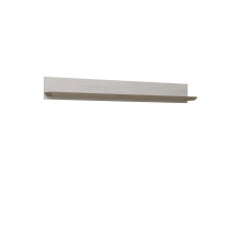 Wandboard >Indianapolis< in Schneeeiche - 205x22,1x25,6cm (BxHxT)