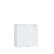 Kommode >Tembi< in Weiß - 108,8x111,1x34,8cm...