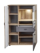 Vitrine >Lydias< in Flagstaff Oak Umbria - 87x129x38cm (BxHxT)