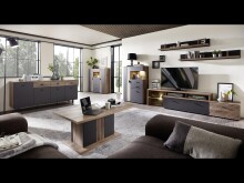 Vitrine >Lydias< in Flagstaff Oak Umbria - 87x129x38cm (BxHxT)