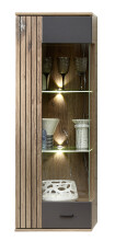 Hängevitrine >Lydias< in Flagstaff Oak Umbria - 45x129x38cm (BxHxT)