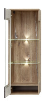 Hängevitrine >Lydias< in Flagstaff Oak Umbria - 45x129x38cm (BxHxT)