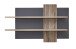 Wandregal >Lydias< in Flagstaff Oak Umbria - 150x88x22cm (BxHxT)
