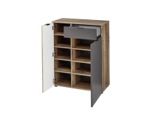 Schuhschrank >Lydias< in Flagstaff Oak Umbria - 82x103x38cm (BxHxT)
