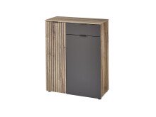Schuhschrank >Lydias< in Flagstaff Oak Umbria - 82x103x38cm (BxHxT)