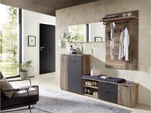 Garderobenpaneel >Lydias< in Flagstaff Oak Umbria - 82x134x30cm (BxHxT)