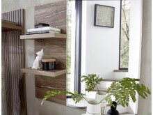 Wandspiegel >Lydias< in Flagstaff Oak Umbria - 82x80x17cm (BxHxT)