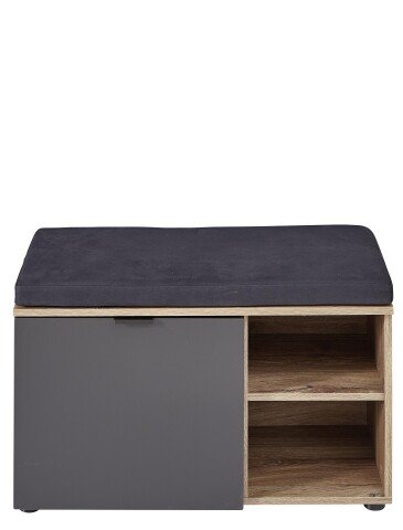 Sitzbank >Lydias< in Flagstaff Oak Umbria - 82x51x38cm (BxHxT)