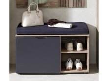 Sitzbank >Lydias< in Flagstaff Oak Umbria - 82x51x38cm (BxHxT)