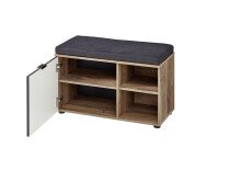 Sitzbank >Lydias< in Flagstaff Oak Umbria - 82x51x38cm (BxHxT)