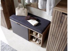 Sitzbank >Lydias< in Flagstaff Oak Umbria - 82x51x38cm (BxHxT)