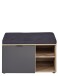 Sitzbank >Lydias< in Flagstaff Oak Umbria - 82x51x38cm (BxHxT)