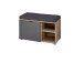 Sitzbank >Lydias< in Flagstaff Oak Umbria - 82x51x38cm (BxHxT)