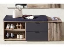 Sitzbank >Lydias< in Flagstaff Oak Umbria - 134x51x38cm (BxHxT)