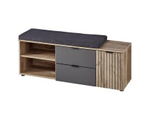 Sitzbank >Lydias< in Flagstaff Oak Umbria - 134x51x38cm (BxHxT)