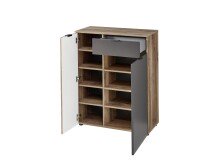 Garderoben-Set >Lydias< (4-teilig) in Flagstaff Oak Umbria - 216x204x38 (BxHxT)