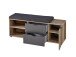 Garderoben-Set >Lydias< (4-teilig) in Flagstaff Oak Umbria - 216x204x38 (BxHxT)