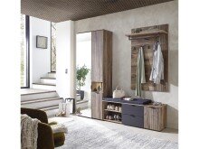 Garderoben-Set >Lydias< (3-teilig) in Flagstaff Oak Umbria - 216x204x38 (BxHxT)