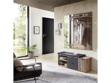 Garderoben-Set >Lydias< in Flagstaff Oak Umbria - 134x204x38cm (BxHxT)