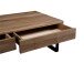 Couchtisch >Livvyy< in Wildeiche aus Massivholz, Metall - 110x35x60cm (BxHxT)