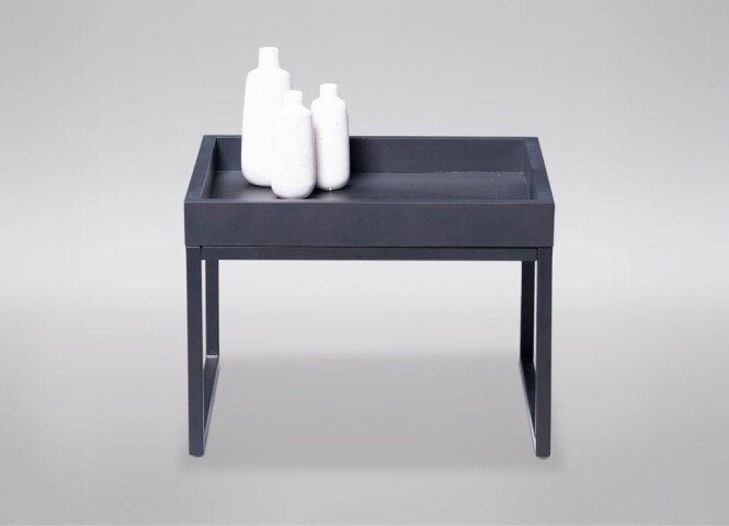 Couchtisch >Detroit< in Kernbuche Schwarz - 49x36x49 (BxHxT)