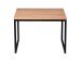 Couchtisch >Detroit< in Wildeiche aus Massivholz, Metall - 60x45x60cm (BxHxT)