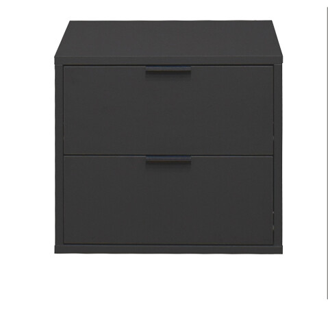 Kommode >Boulder< in Anthrazit matt Lack BG - 51x47x45cm (BxHxT)