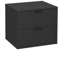 Kommode >Boulder< in Anthrazit matt Lack BG - 51x47x45cm (BxHxT)