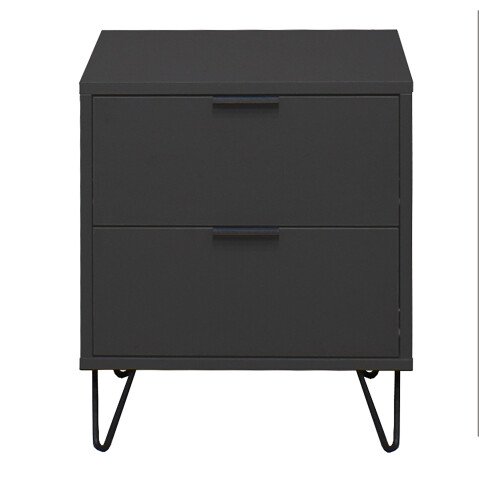 Kommode >Boulder< in Anthrazit matt Lack DB - 51x62x45cm (BxHxT)