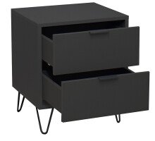 Kommode >Boulder< in Anthrazit matt Lack DB - 51x62x45cm (BxHxT)