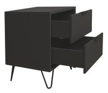 Kommode >Boulder< in Anthrazit matt Lack DB - 51x62x45cm (BxHxT)