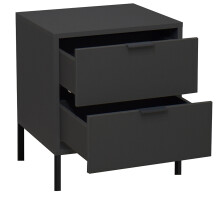 Kommode >Boulder< in Anthrazit matt Lack QF - 51x62x45cm (BxHxT)