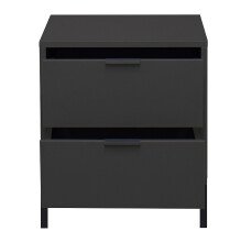 Kommode >Boulder< in Anthrazit matt Lack QF - 51x62x45cm (BxHxT)
